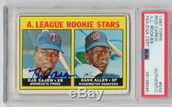 Rod Carew signed 1967 Topps rookie card #569 PSA/DNA Slab autographed