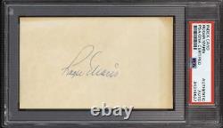 Roger Maris Signed Auto Index Card PSA DNA Slabbed Yankees ID310543