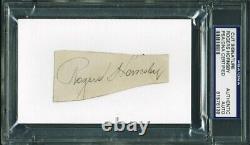 Rogers Hornsby Authentic Signed 1.5X3.5 Cut Autographed PSA/DNA Slabbed