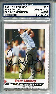 Rory Mcilroy Autographed Signed Pga Golf Psa/dna Slabbed Rookie Card