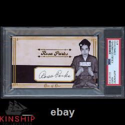Rosa Parks signed Cut 3x5 Custom Card PSA DNA Slab Civil Rights Rare Auto C2611