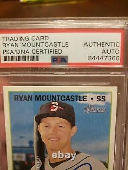 Ryan Mountcastle Signed Topps Card PSA DNA Slabbed Baltimore Orioles