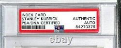 STANLEY KUBRICK Signed Autographed Index Card PSA/DNA SLABBED #84270376