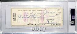 STEVIE RAY VAUGHAN Signed Autographed 1973 Check PSA/DNA SLABBED