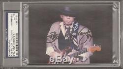 STEVIE RAY VAUGHAN Signed Autographed Photo Cut PSA/DNA SLABBED #83907577