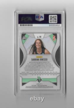 Sabrina Ionescu Signed 2020 WNBA Prizm Rookie Card #89 Liberty PSA/DNA 10 Slab