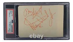Sammy Davis Jr Signed Slabbed Rat Pack Cut Signature PSA/DNA 85076491