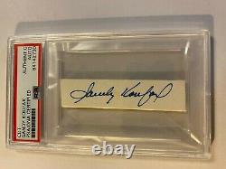 Sandy Koufax Auto Dodgers Cut Autograph PSA DNA Slabbed Vintage HOF Rare