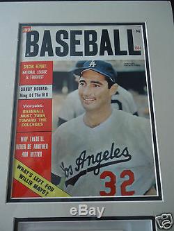 Sandy Koufax Signed Auto Slabbed with 1964 Baseball Magazine PSA/DNA & JSA Cert