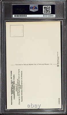 Sandy Koufax Yellow HOF Plaque Postcard Signed Auto PSA DNA Slabbed Do ID310568