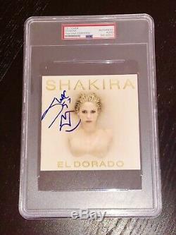 Shakira Hand Signed El Dorado Slabbed CD Booklet Pique Colombia PSA DNA Cert