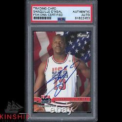 Shaquille O'Neal signed 1994 Skybox USA Card PSA DNA Slabbed HOF Auto C1723