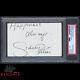 Sidney Poitier Signed 3x5 Cut Psa Dna Slabbed Famous Actor Inscribed Auto C2769