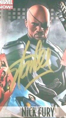 Stan Lee Signed 2014 Marvel Autograph Certified Slabbed Nick Fury Card PSA/DNA