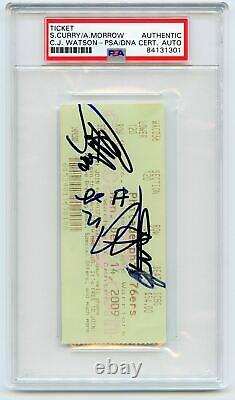 Stephen Curry Signed Ticket Stub PSA/DNA Warriors Autographed Slabbed