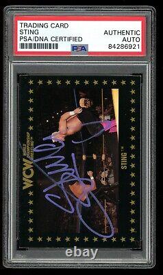 Sting PSA/DNA Slabbed 1991 WCW Championship Marketing #55 Signed Auto AEW WWE