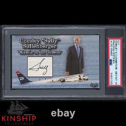 Sully Sullenberger signed 3x5 Custom Card Cut PSA DNA Slabbed Auto 10 C1279