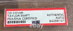TAYLOR SWIFT Signed/Autographed CD Cover Slabbed PSA/DNA Certified Authentic