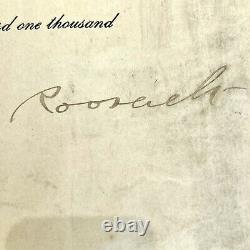 THEODORE ROOSEVELT PSA/DNA Slabbed Hand Signed Autograph as PRESIDENT