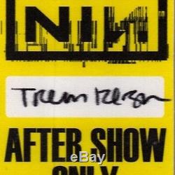 TRENT REZNOR Nine Inch Nails Signed 2005 Concert Backstage Pass PSA/DNA SLABBED