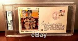 Ted Williams Autograph Psa Dna Slabbed Authentic Auto First Day Cover (1882)