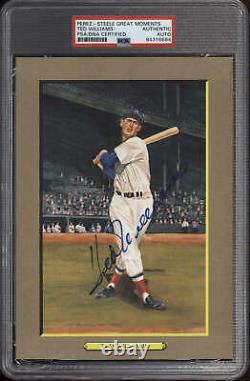 Ted Williams Perez Steele Great Moments Signed PSA DNA Slabbed Red Sox ID310598