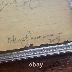 Thomas Edison PSA/DNA Slab Handwritten Autograph Note Signed Encapsulated