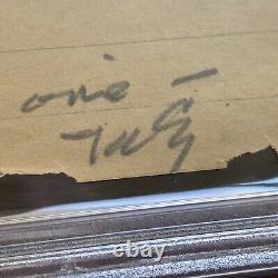 Thomas Edison PSA/DNA Slab Handwritten Autograph Note Signed Encapsulated