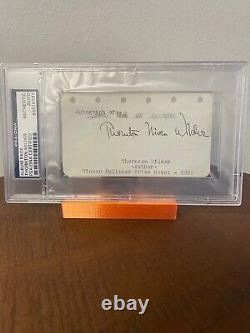 Thornton Wilder Signed Autographed Album Page Psa/dna Slabbed & Certified