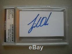 Tiger Woods Signed Slabbed Cut PSA/DNA Authenticated