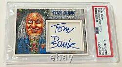Tom Bunk Garbage Pail Kids Signed Custom Cut Auto CARD 1/1 PSA/DNA Slabbed