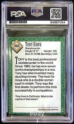 Tony Hawk Signed 1990 S. I. For Kids Rookie Card #152 PSA/DNA Slab RC