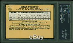 Twins Kirby Puckett Signed 1985 Donruss #438 Rookie Auto Card PSA/DNA Slabbed