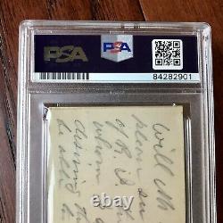 ULYSSES S. GRANT PSA/DNA Slab Autograph Note Signed As President Handwritten