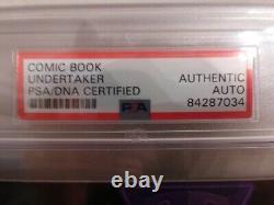 Undertaker PSA/DNA Certified Signed Autograph Auto Slabbed Comic Book Preview Ed