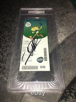 Usain Bolt Signed Official Authentic Rio Olympic Ticket PSA/DNA Slab Jamaica