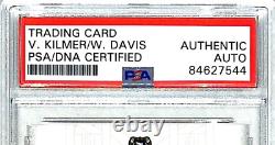 VAL KILMER WARWICK DAVIS Signed 2004 Celebrity Cuts Card #SC-VKWD PSA/DNA Slab