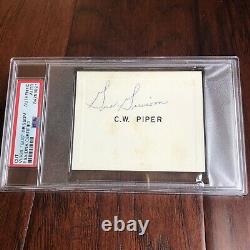 VIRGIL GUS GRISSOM PSA/DNA Slabbed PROOF Hand Signed Autograph Card Apollo