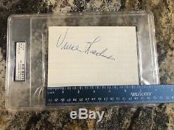 Vince Lombardi Signed Slabbed Psa/Dna Certified Paper Packers Autographed