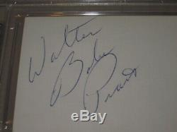 Walter Babe Pratt Autographed 3x5 Index Card-psa Dna Slabbed-encapsulated-hof