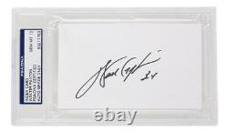 Walter Payton Signed Slabbed Chicago Bears Index Card PSA/DNA Gem Mint 10