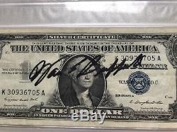 Warren Buffett Signed 1957 Silver Certificate Currency Rare Psa/dna Slabbed
