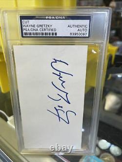 Wayne Gretzky Autograph PSA / DNA Encapsulated Signed Slab Cut Authentic Wow