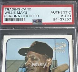 Willie Mays 1996 Topps CERTIFIED 1965 Autograph Issue Signed On Card Auto PSA