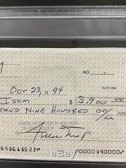 Willie Mays Signed Check Autograph Slabbed NY San Francisco Giants HOF PSA/DNA