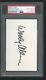 Woody Allen Signed Index Card Auto Psa Authenticated Slabbed