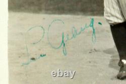 Yankees Lou Gehrig Authentic Signed 4x5 Black & White Photo PSA/DNA Slabbed