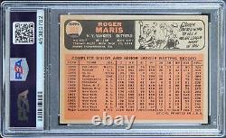 Yankees Roger Maris Authentic Signed 1966 Topps #365 Auto Card PSA/DNA Slabbed