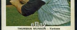 Yankees Thurman Munson Authentic Signed 4x6 Photo Autographed PSA/DNA Slabbed